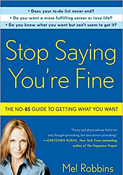 Stop saying you're fine book cover photo